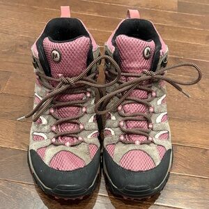 Merrell Moab 2 Mid Waterproof Hiking Boots Women’s 10 Boulder Blush Vibram